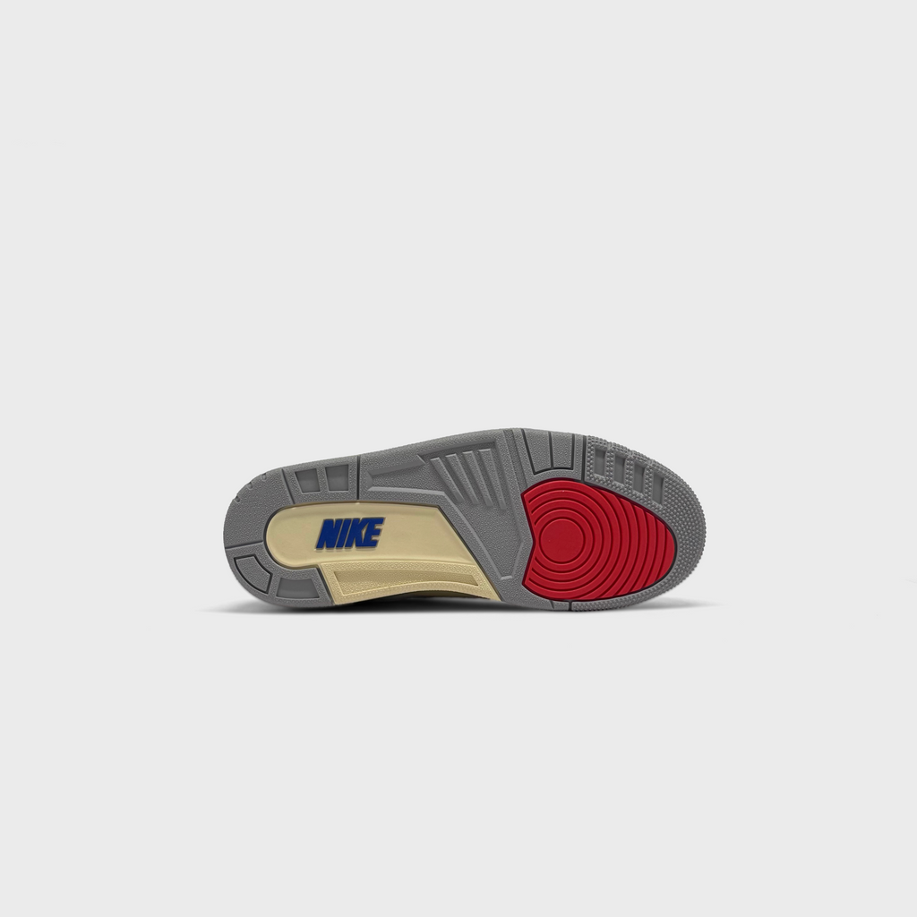 Nike Jordan 3 Retro Soul 2.0 White Grey Sneaker weiß grau Sohle Unterseite
