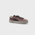 Puma Suede Pink Brown Sneaker rosa braun schräg von vorne
