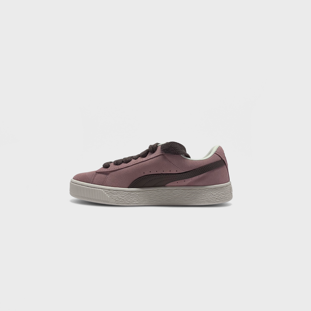 Puma Suede Pink Brown Sneaker rosa braun Innenseite Seitenansicht
