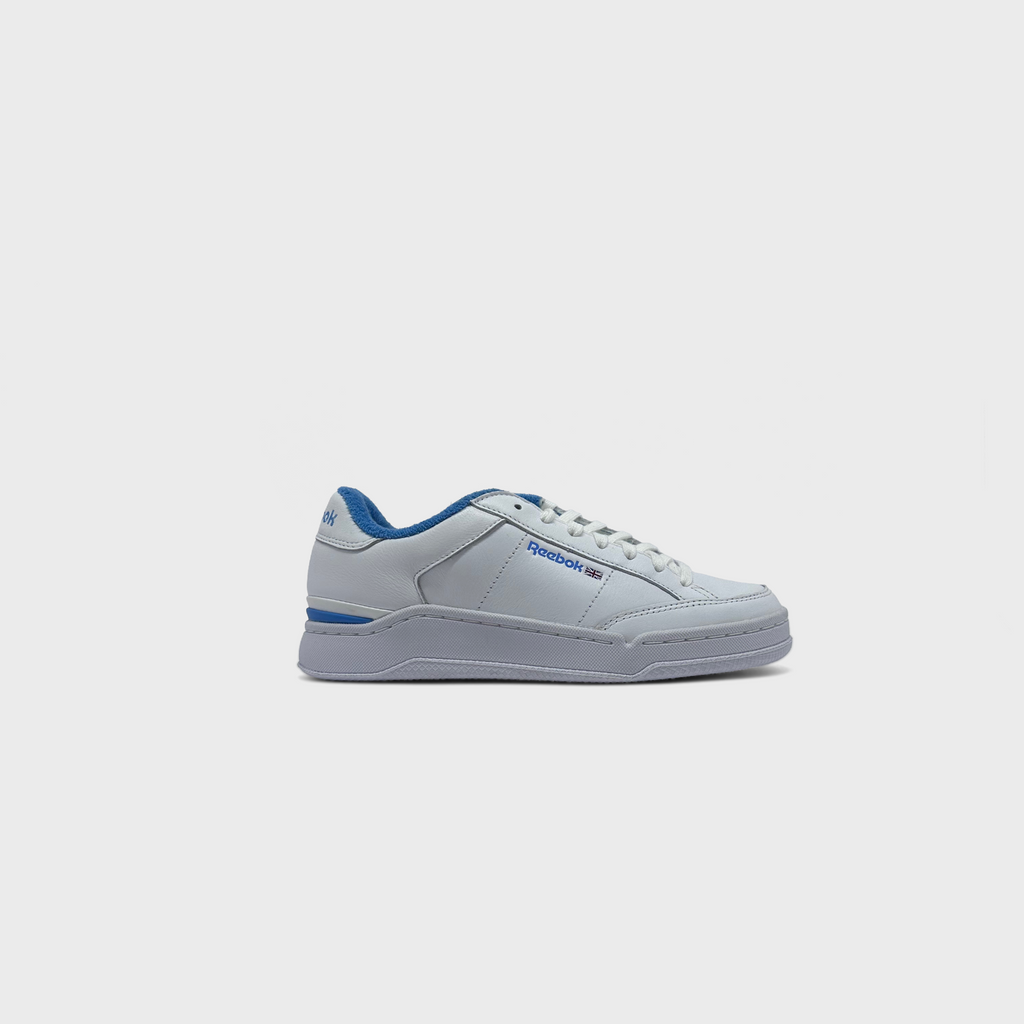 Reebok Ad Court White Blue Sneaker weiß blau Außenseite Seitenansicht

