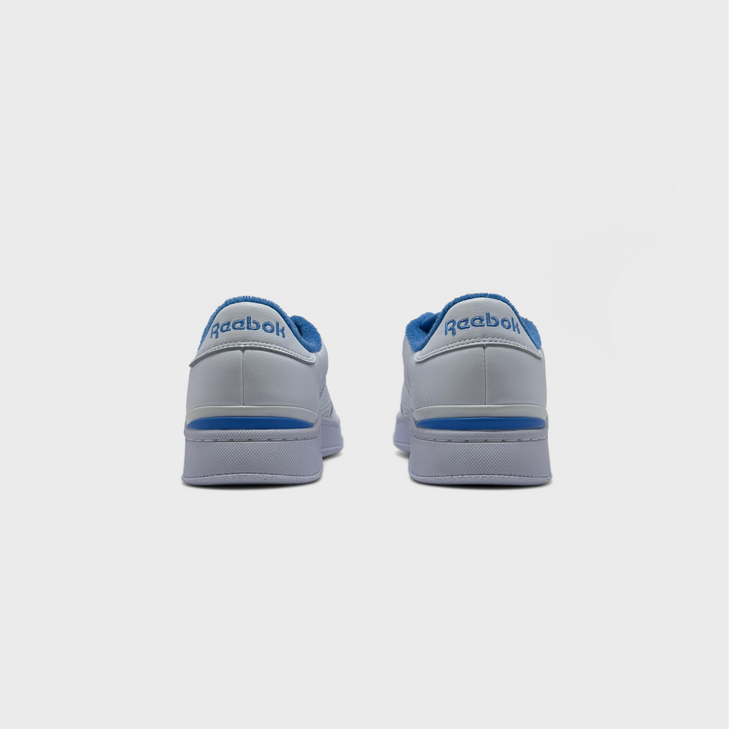 Reebok Ad Court White Blue Sneaker weiß blau Sneaker Paar Rückansicht
