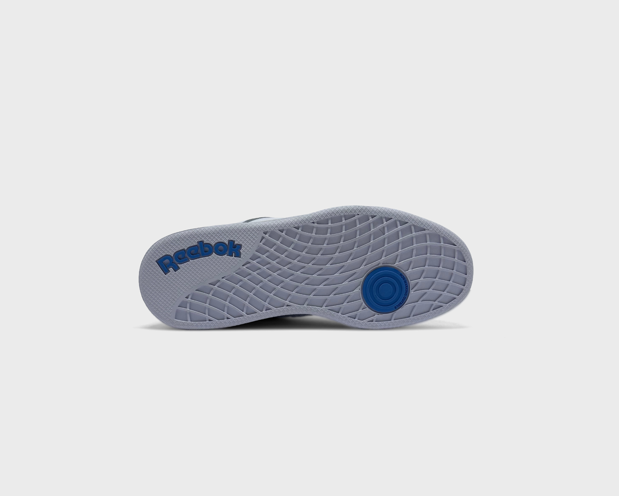 Reebok Ad Court White Blue Sneaker weiß blau Sohle Unterseite
