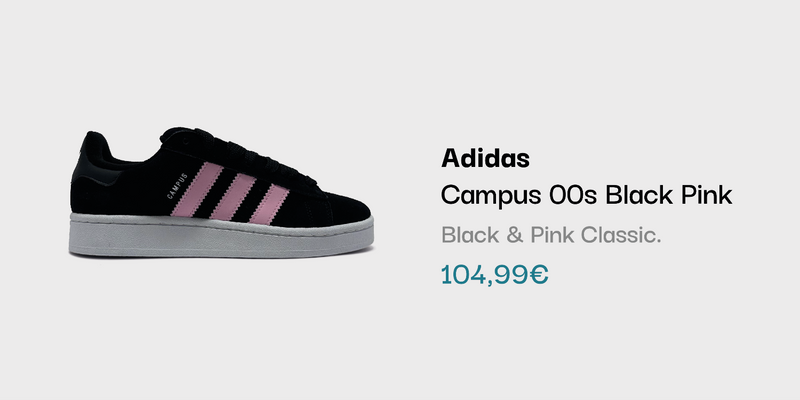 Adidas Campus 00s Black Pink Sneaker bei sneekrs in Schwarz und Pink
