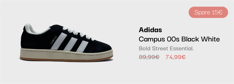 Adidas Campus 00s Black White Sneaker im sneekrs Sale mit reduziertem Preis