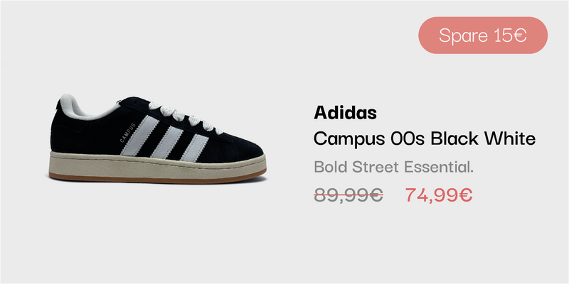 Adidas Campus 00s Black White Sneaker im sneekrs Sale mit reduziertem Preis