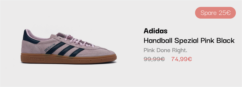 Adidas Handball Spezial Pink Black Sneaker im sneekrs Sale mit reduziertem Preis