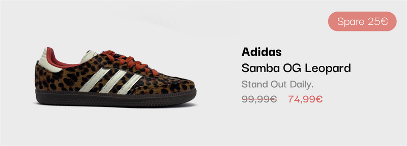 Adidas Samba OG Leopard Sneaker im sneekrs Sale mit reduziertem Preis