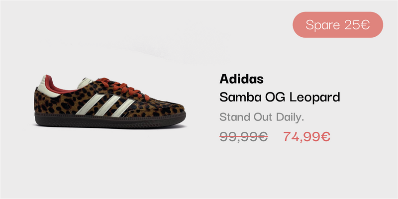 Adidas Samba OG Leopard Sneaker im sneekrs Sale mit reduziertem Preis