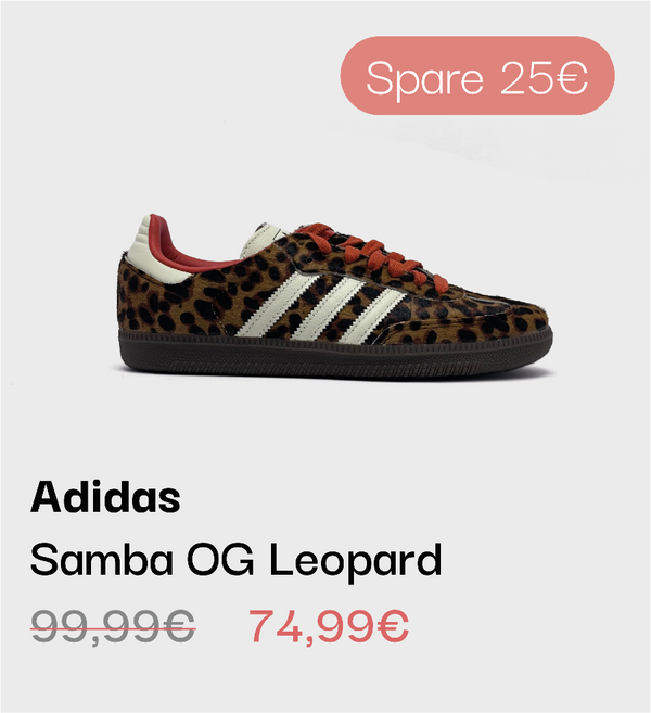 Adidas Samba OG Leopard Sneaker im sneekrs Sale mit reduziertem Preis