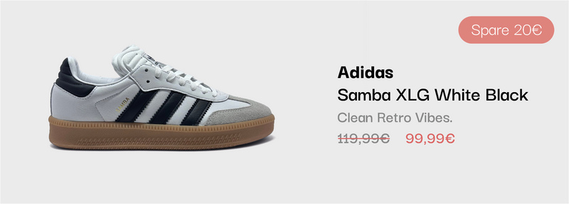 Adidas Samba XLG White Black Sneaker im sneekrs Sale mit reduziertem Preis