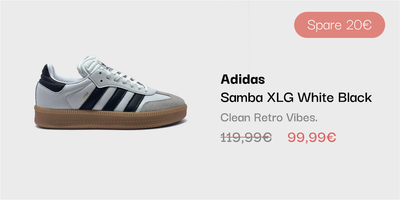 Adidas Samba XLG White Black Sneaker im sneekrs Sale mit reduziertem Preis