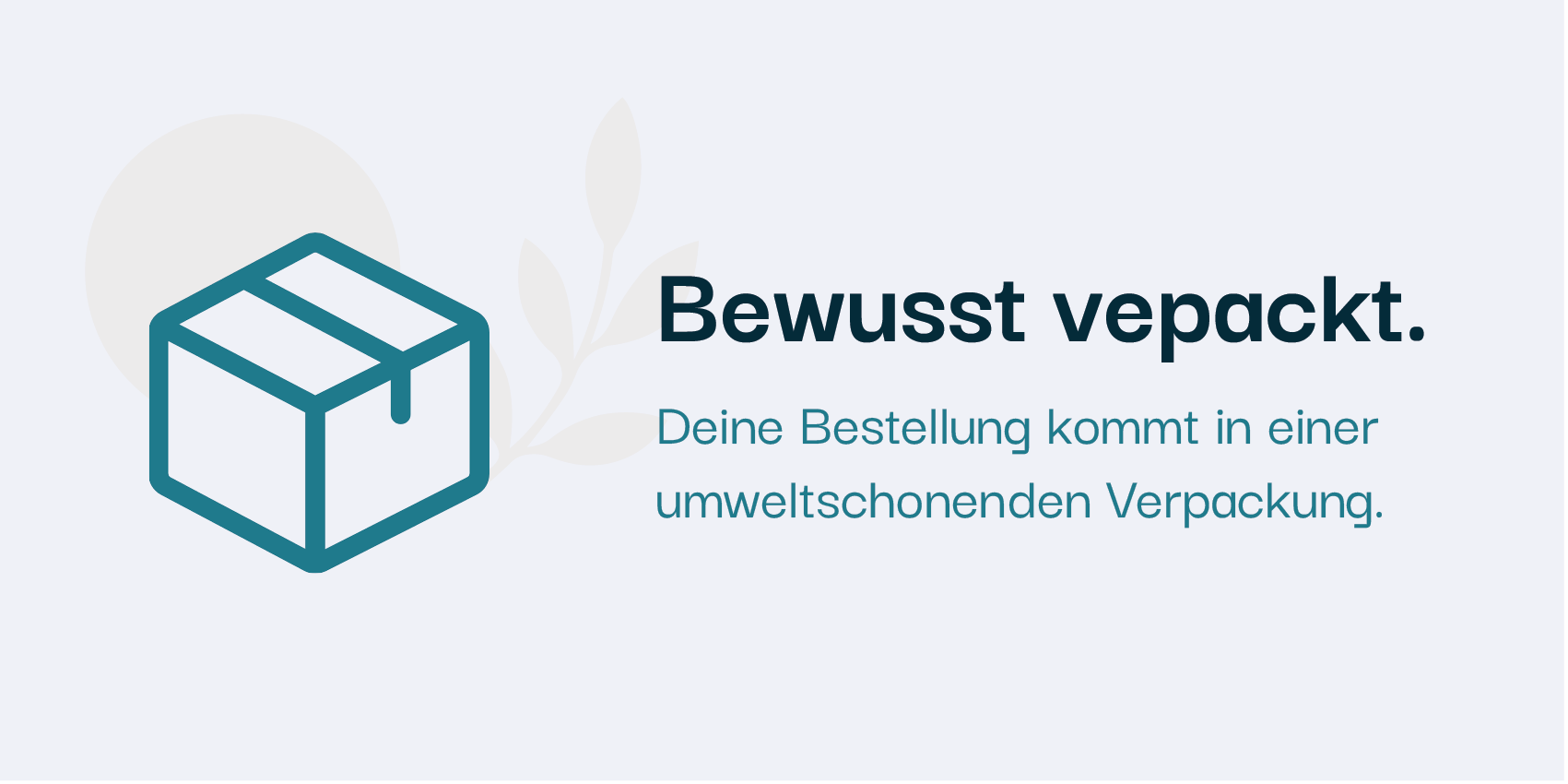 sneekrs Verpackungs-Hinweis mit umweltschonender Verpackung für Sneaker-Bestellungen