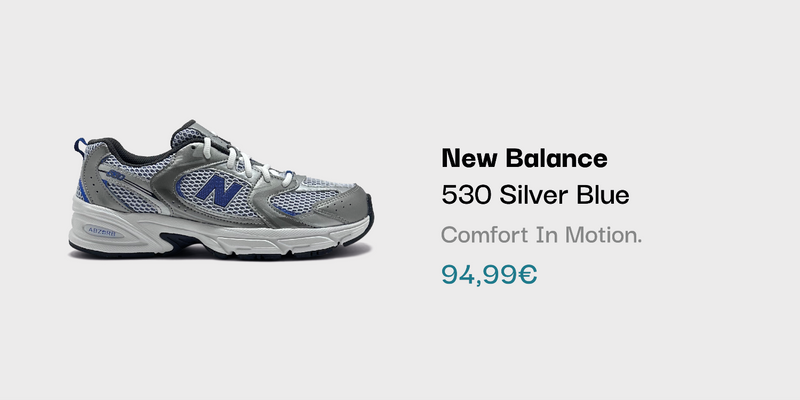 New Balance 530 Silver Blue Sneaker bei sneekrs in Silber und Blau