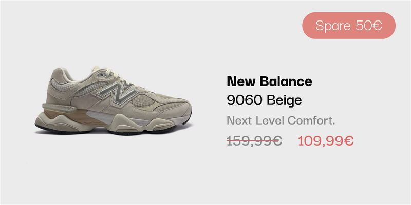 New Balance 9060 Beige Sneaker im sneekrs Sale mit reduziertem Preis