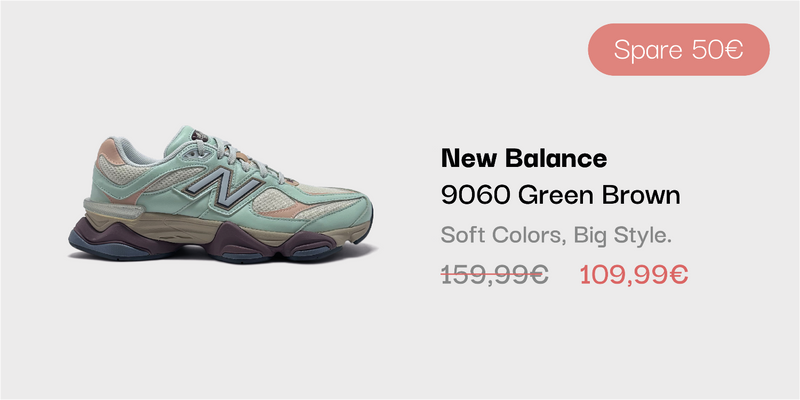 New Balance 9060 Green Brown Sneaker im sneekrs Sale mit reduziertem Preis