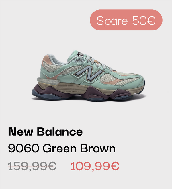 New Balance 9060 Green Brown Sneaker im sneekrs Sale mit reduziertem Preis