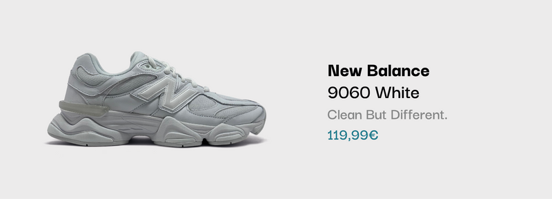 New Balance 9060 White Sneaker bei sneekrs in Weiß