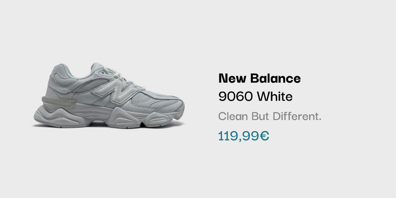 New Balance 9060 White Sneaker bei sneekrs in Weiß