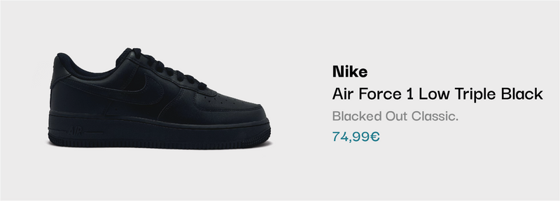 Nike Air Force 1 Low Triple Black Sneaker bei sneekrs in komplett Schwarz