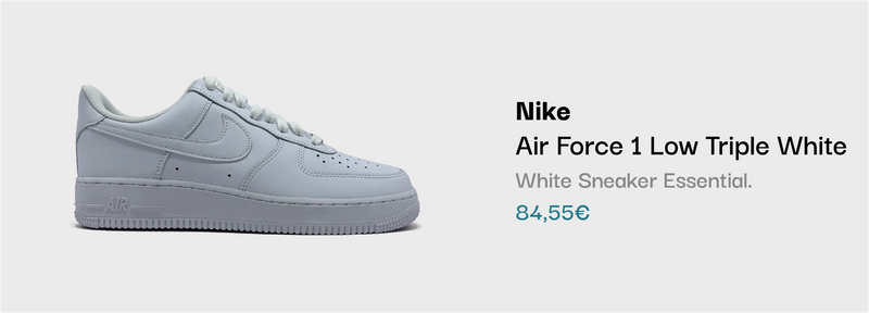 Nike Air Force 1 Low Triple White Sneaker bei sneekrs in komplett Weiß
