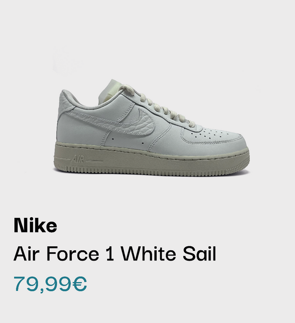Nike Air Force 1 White Sail Sneaker bei sneekrs in Weiß und Sail