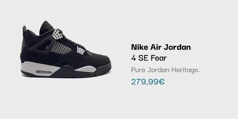 Nike Air Jordan 4 SE Fear Sneaker bei sneekrs in Schwarz und Grau