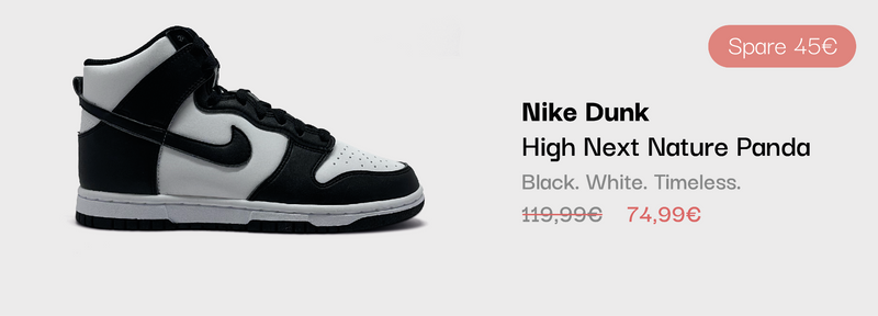 Nike Dunk High Next Nature Panda Sneaker im sneekrs Sale mit reduziertem Preis