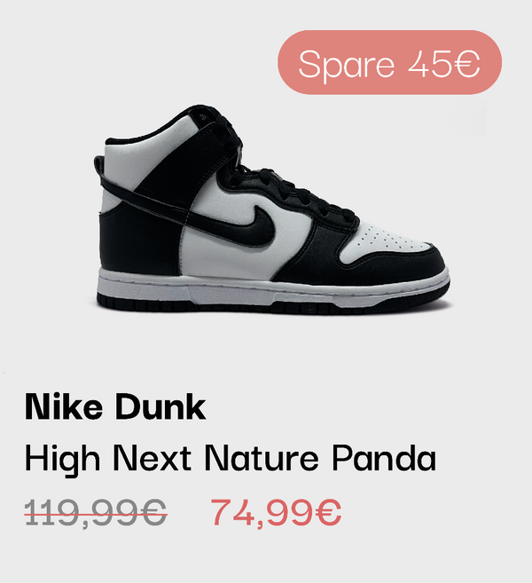 Nike Dunk High Next Nature Panda Sneaker im sneekrs Sale mit reduziertem Preis