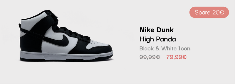 Nike Dunk High Panda Sneaker im sneekrs Sale mit reduziertem Preis