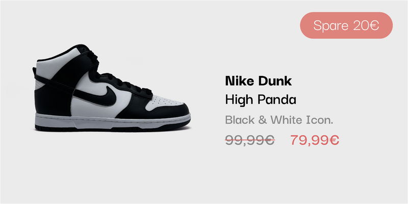 Nike Dunk High Panda Sneaker im sneekrs Sale mit reduziertem Preis