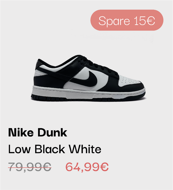 Nike Dunk Low Panda Sneaker im sneekrs Sale mit reduziertem Preis