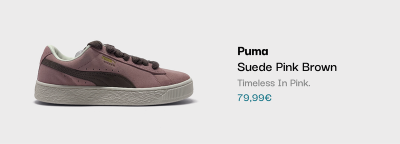 Puma Suede Pink Brown Sneaker bei sneekrs in Pink und Braun