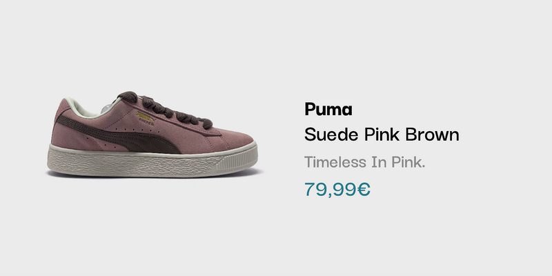 Puma Suede Pink Brown Sneaker bei sneekrs in Pink und Braun