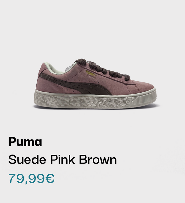 Puma Suede Pink Brown Sneaker bei sneekrs in Pink und Braun