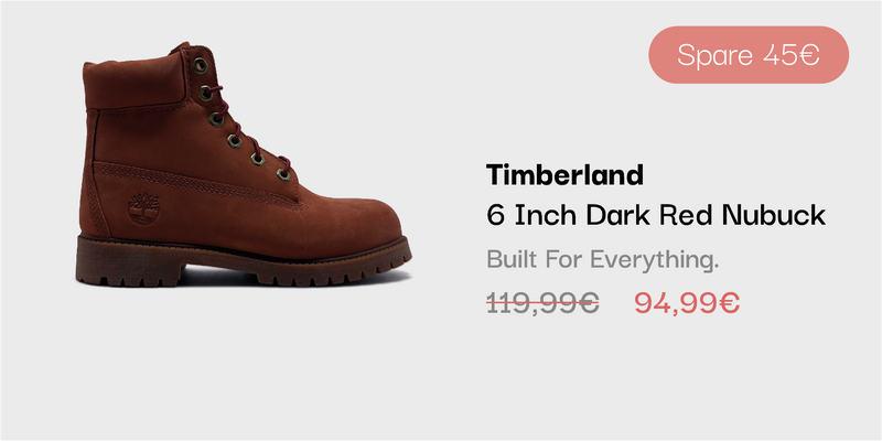Timberland 6 Inch Dark Red Nubuck Boot im sneekrs Sale mit reduziertem Preis
