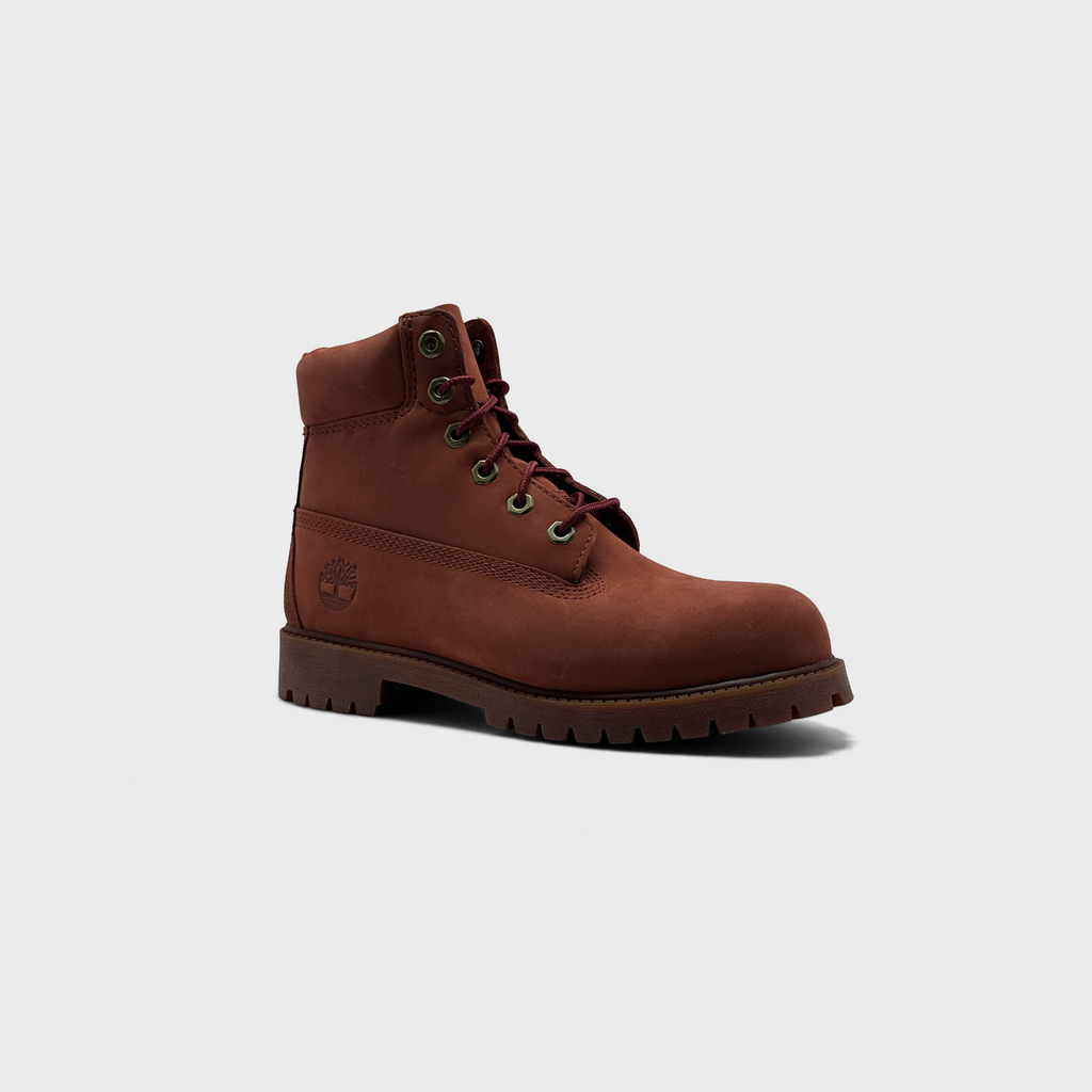 Timberland 6 Inch Dark Red Nubuck Sneaker dunkelrot schräg von vorne
