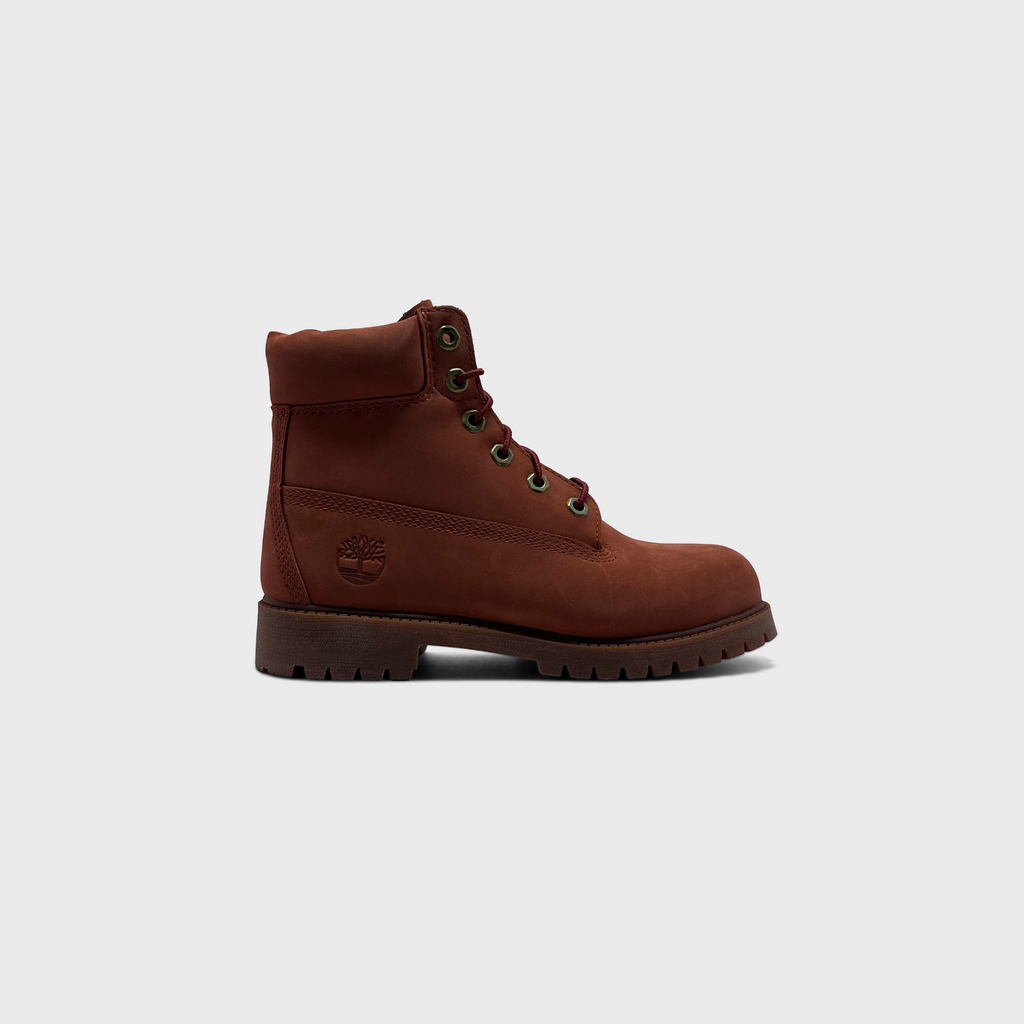 Timberland 6 Inch Dark Red Nubuck Sneaker dunkelrot Außenseite Seitenansicht
