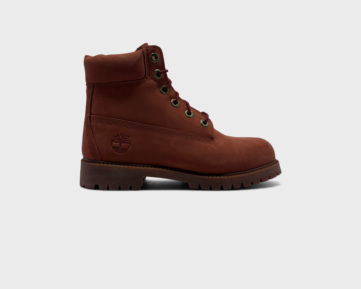 Timberland 6 Inch Dark Red Nubuck Kids Boot dunkelrot Außenseite Seitenansicht