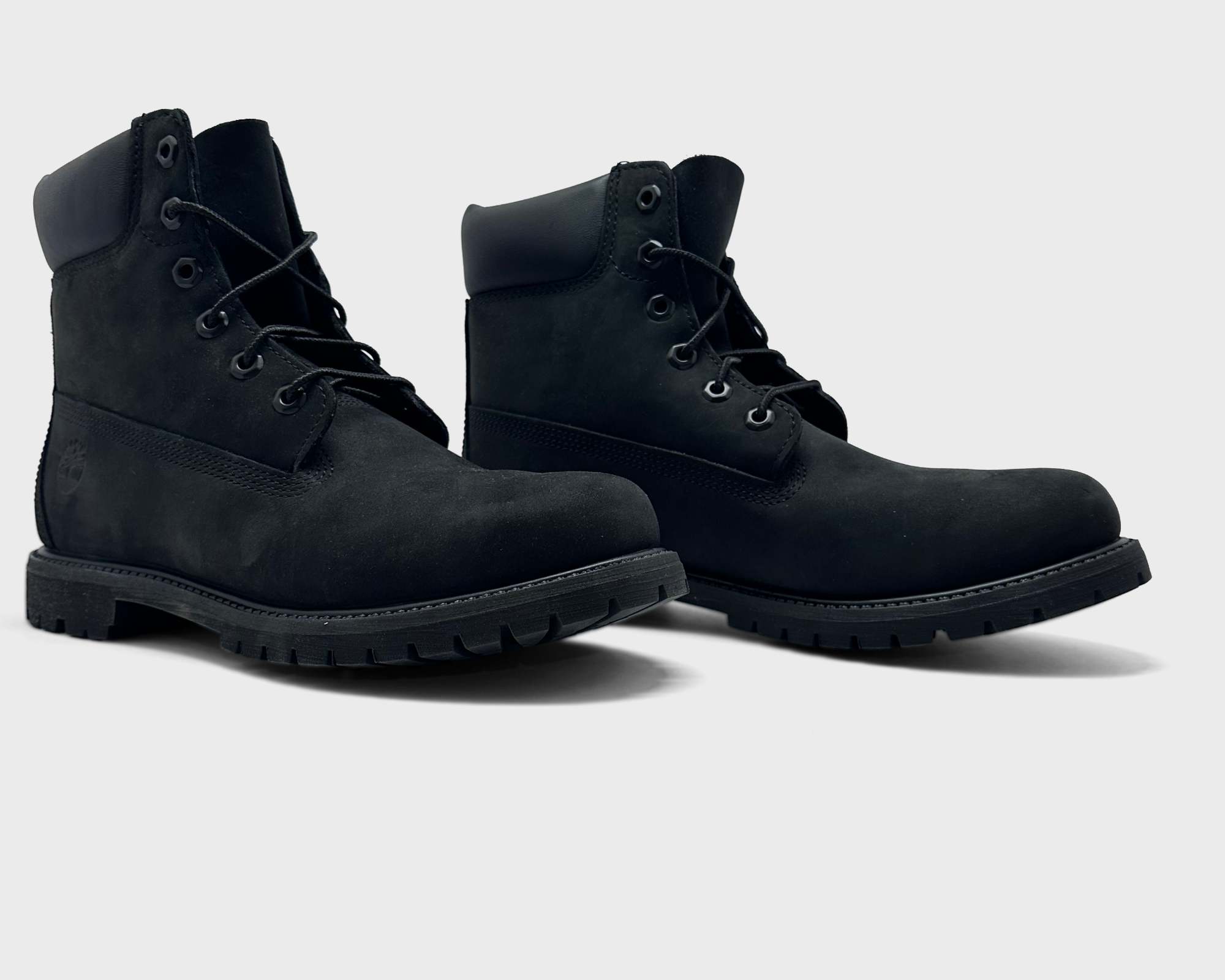 Timberland 6 Inch Premium Black Sneaker schwarz Paar schräg von vorne