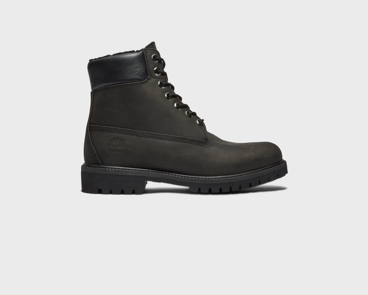 Timberland 6 Inch Premium Warm Lined Boot Black Boots schwarz Außenseite Seitenansicht