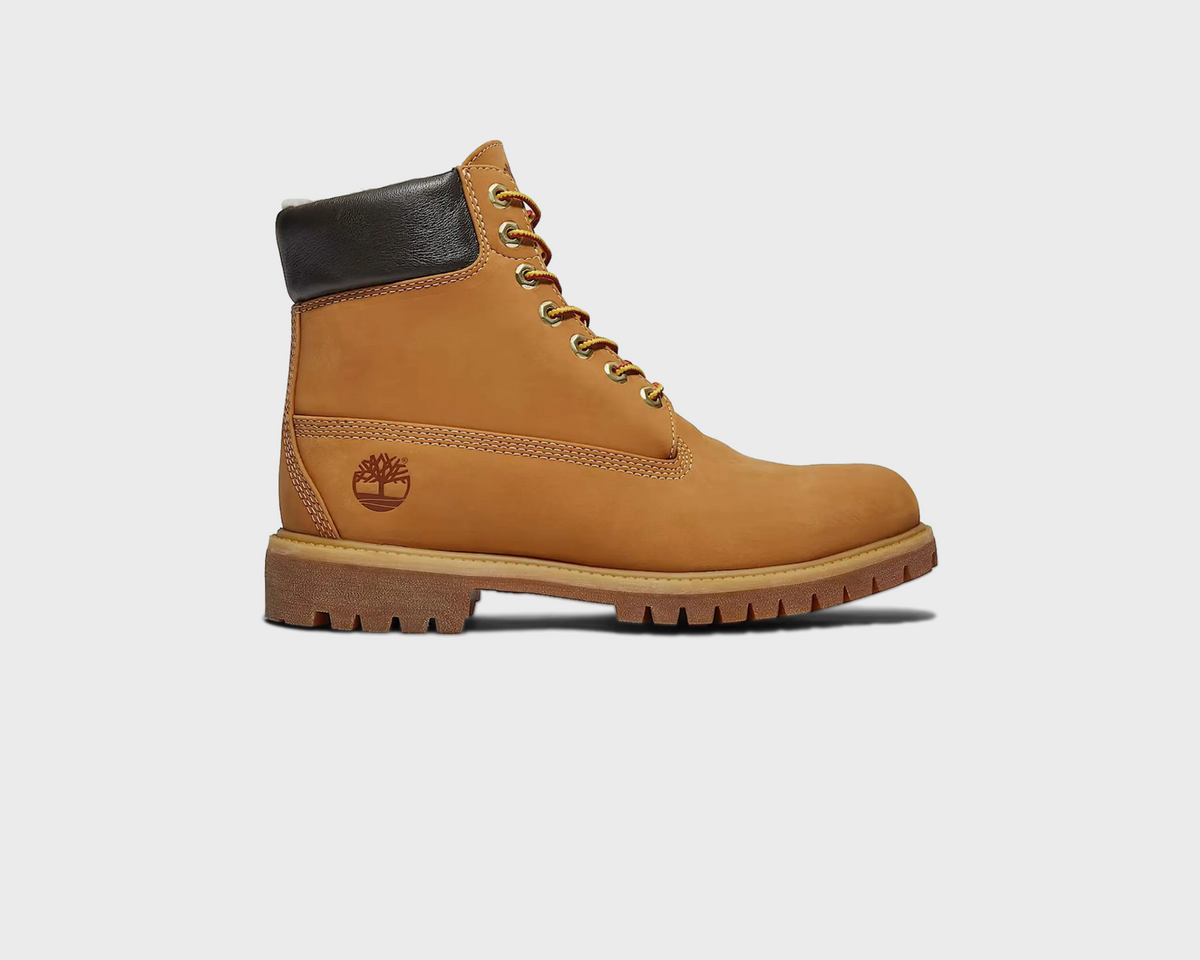 Timberland 6 Inch Premium Warm Lined Boot Wheat Boots weizengelb braun Außenseite Seitenansicht