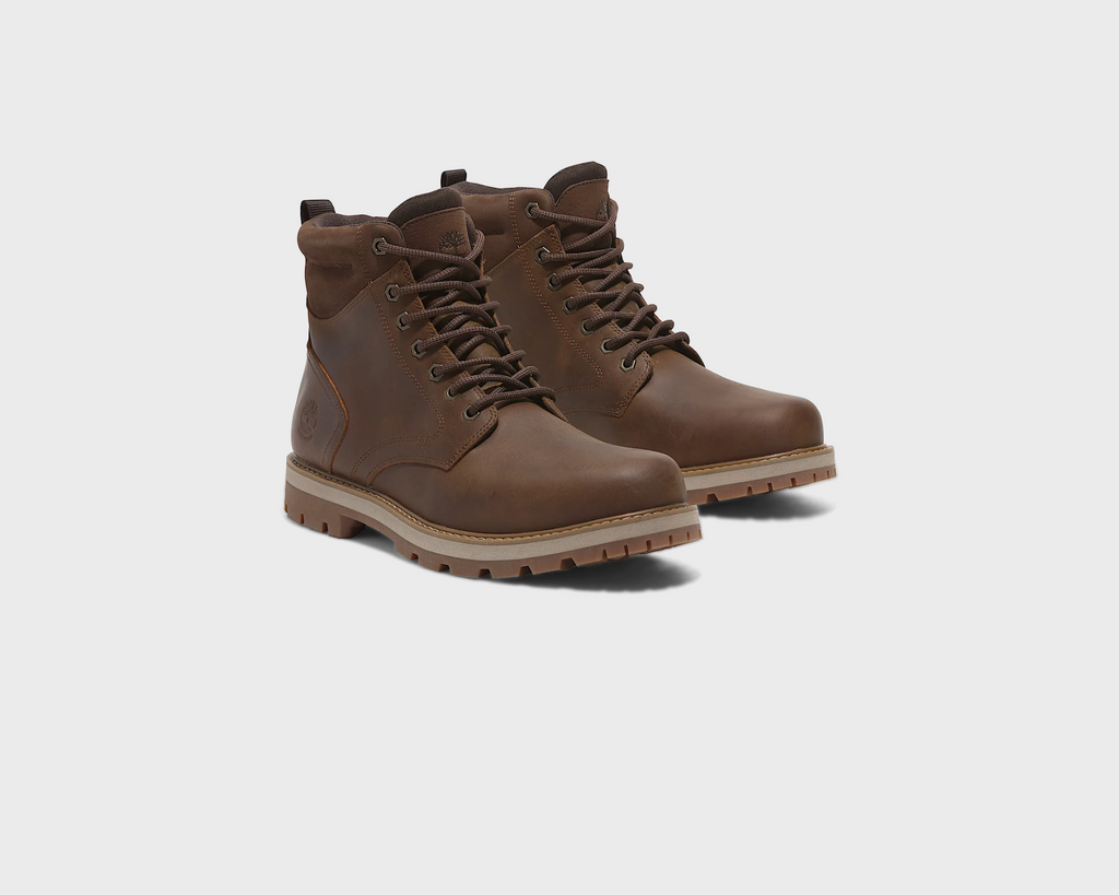 Timberland Britton Road Mid Waterproof Boot Rust Boot braun Paar schräg von vorne