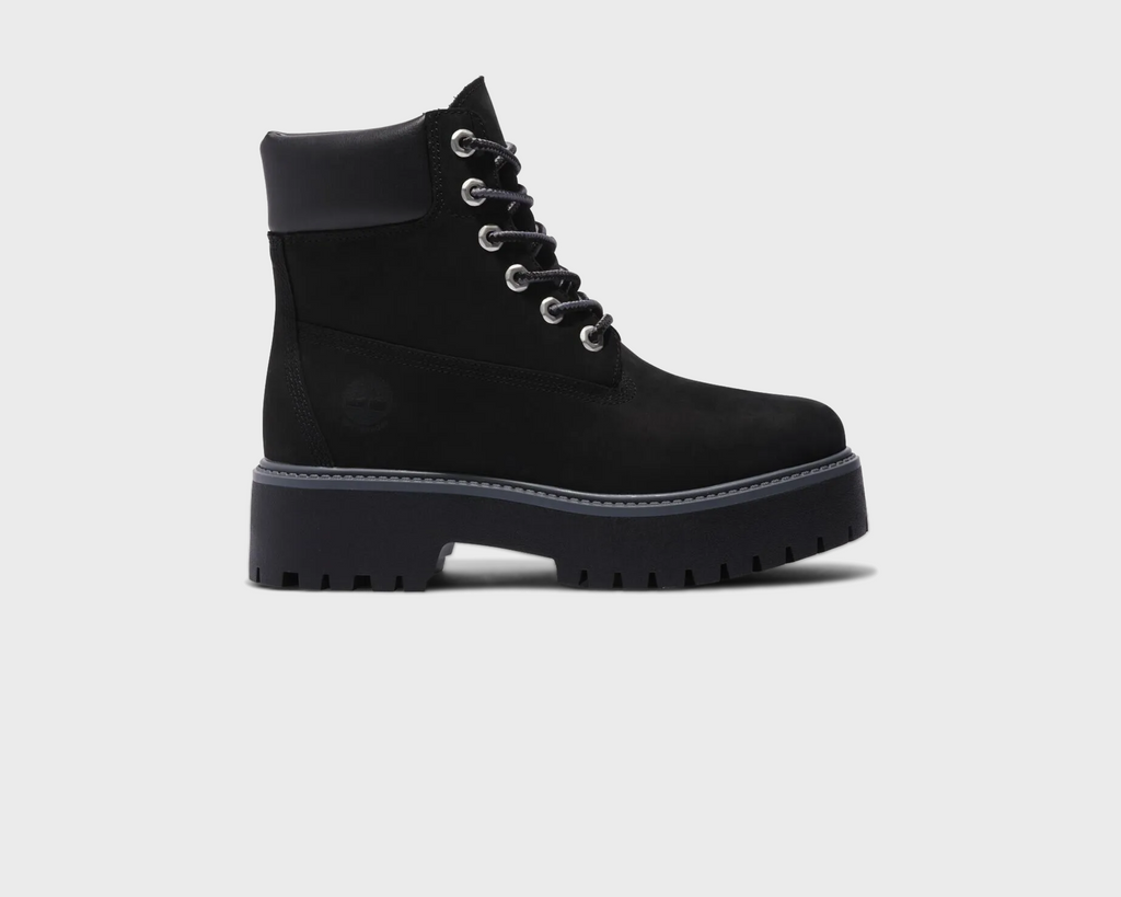 Timberland Stone Street 6 Inch Platform Boot Jet Black Boots schwarz Außenseite Seitenansicht
