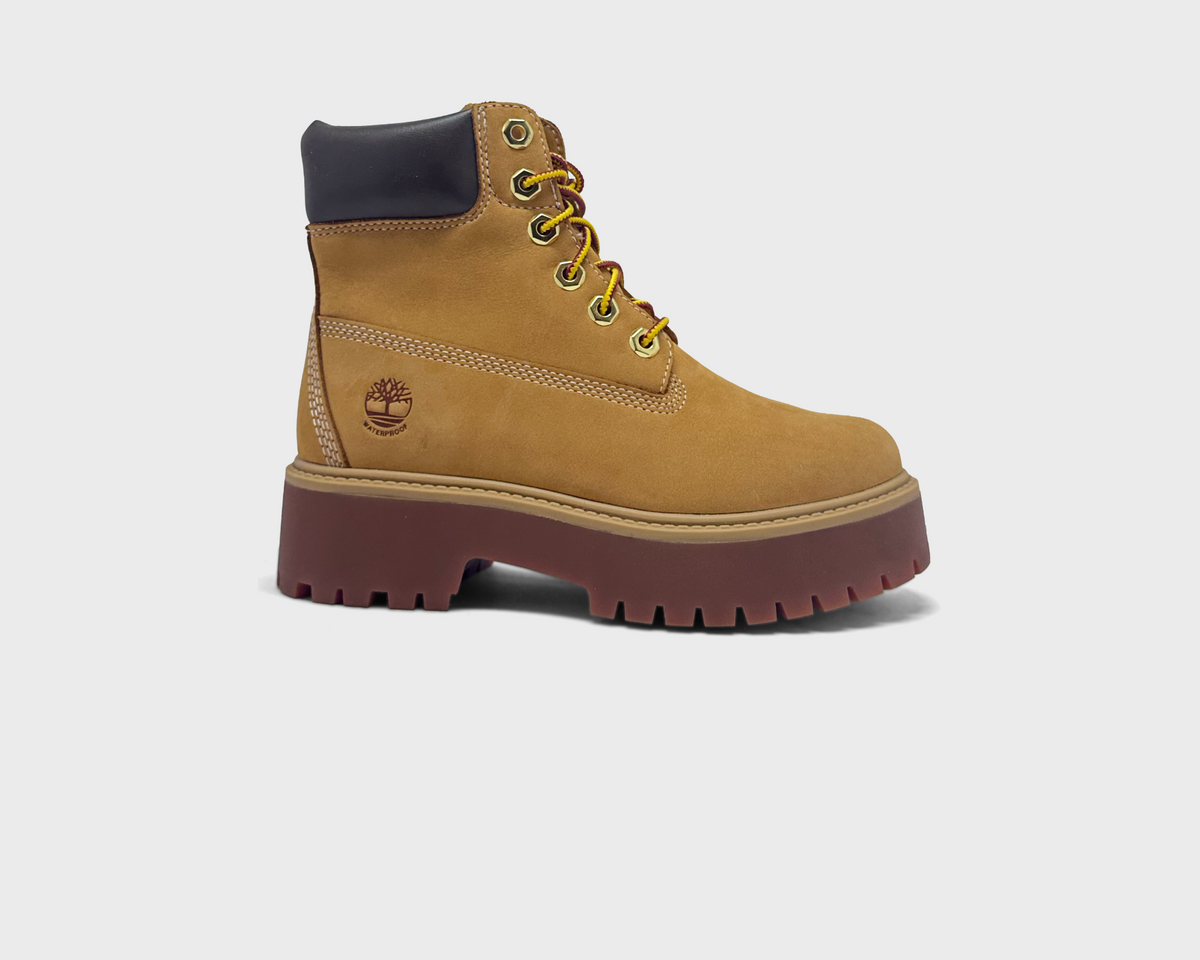 Timberland Stone Street 6 Inch Platform Boot Wheat Boot weizengelb braun Außenseite Seitenansicht