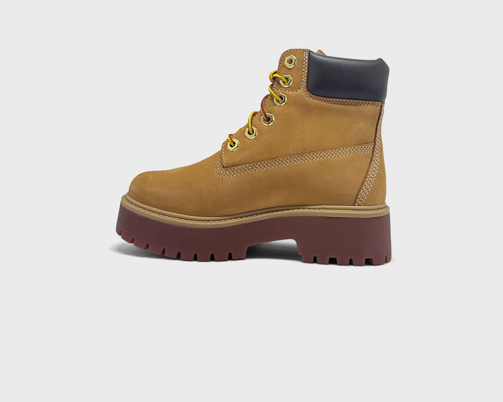 Timberland Stone Street 6 Inch Platform Boot Wheat Boot weizengelb braun Innenseite Seitenansicht
