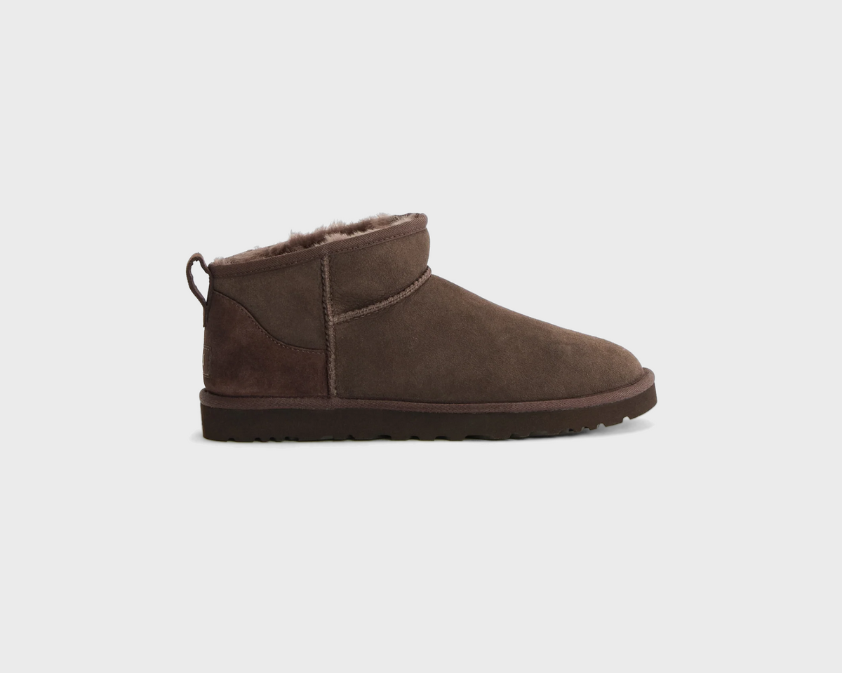 UGG Classic Ultra Mini Dusted Cocoa Boot braun Außenseite Seitenansicht