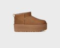 UGG Classic Ultra Mini Platform Chestnut Boots kastanienbraun Außenseite Seitenansicht