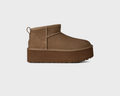 UGG Classic Ultra Mini Platform Light Bronze Boots hellbraun Außenseite Seitenansicht
