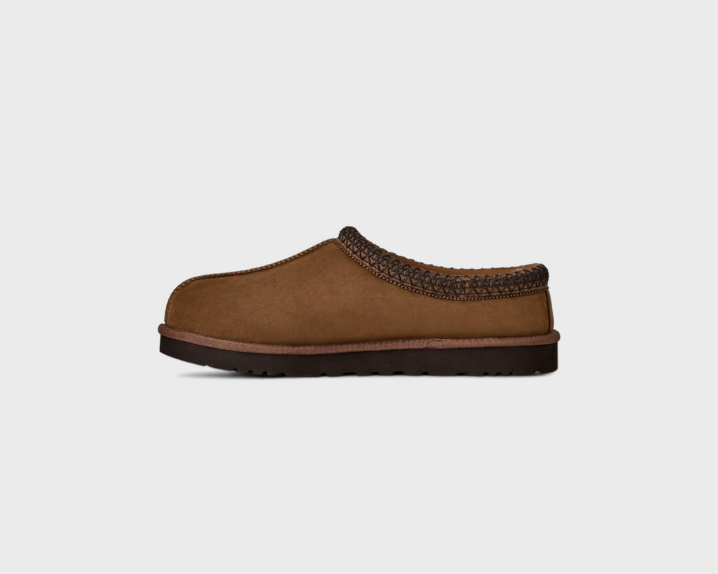 UGG Tasman II Dark Chestnut Hausschuh dunkelbraun Innenseite Seitenansicht