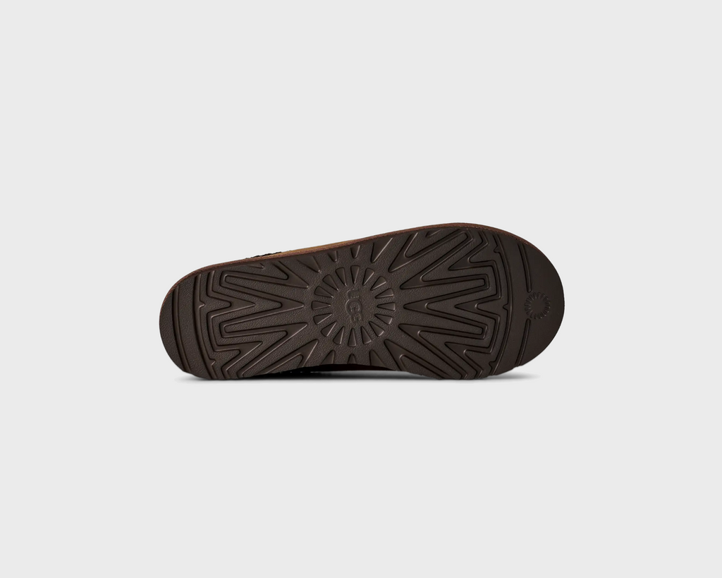 UGG Tasman II Dark Chestnut Hausschuh dunkelbraun Sohle Unterseite